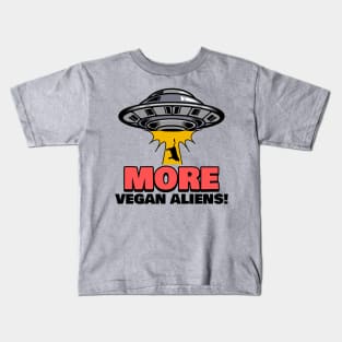 Funny Vegan Alien Kids T-Shirt